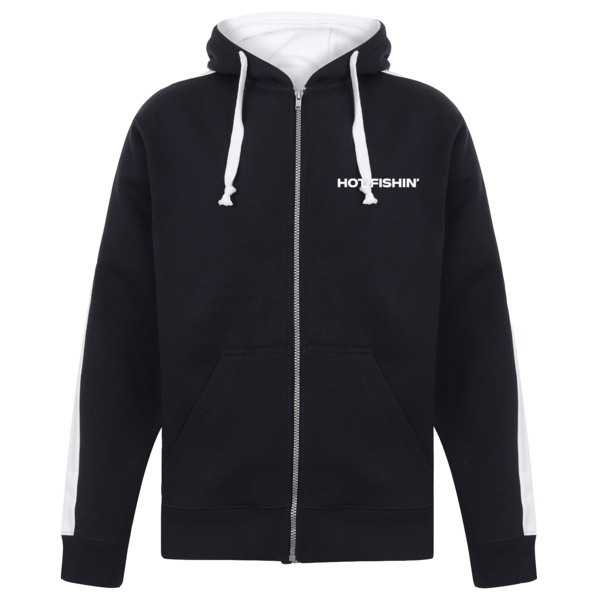 Hot Fishin' - Contrast Zip Hooded Sweatshirt Thumbnail