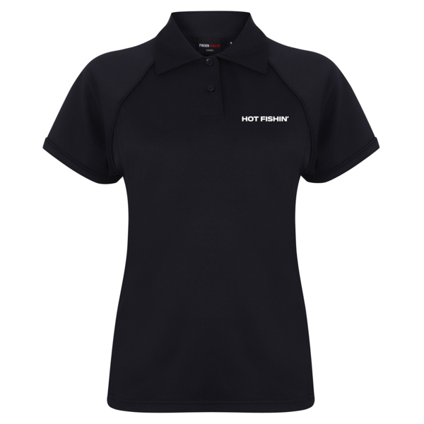 Hot Fishin' - Ladies Performance Piped Polo Shirt Thumbnail